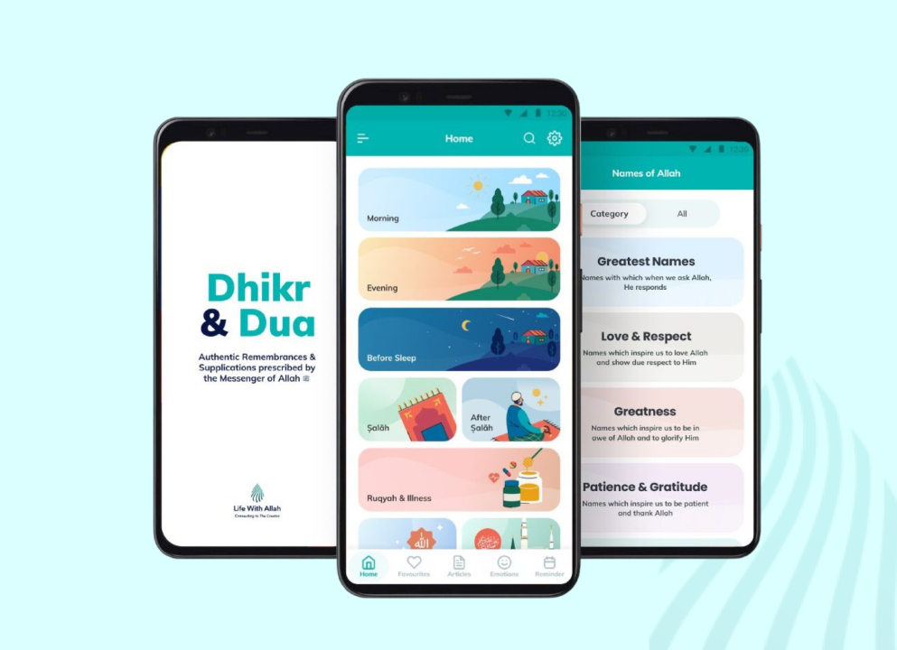 Life With Allah app screens
